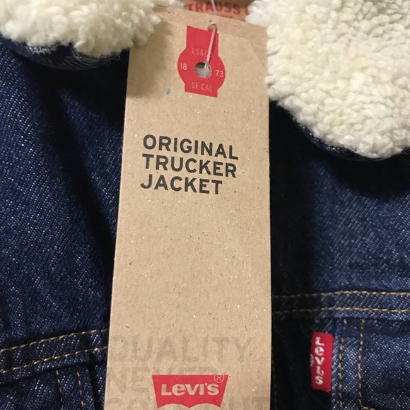 NWT Levi’s Sherpa denim trucker jacket - Picture 4 of 5